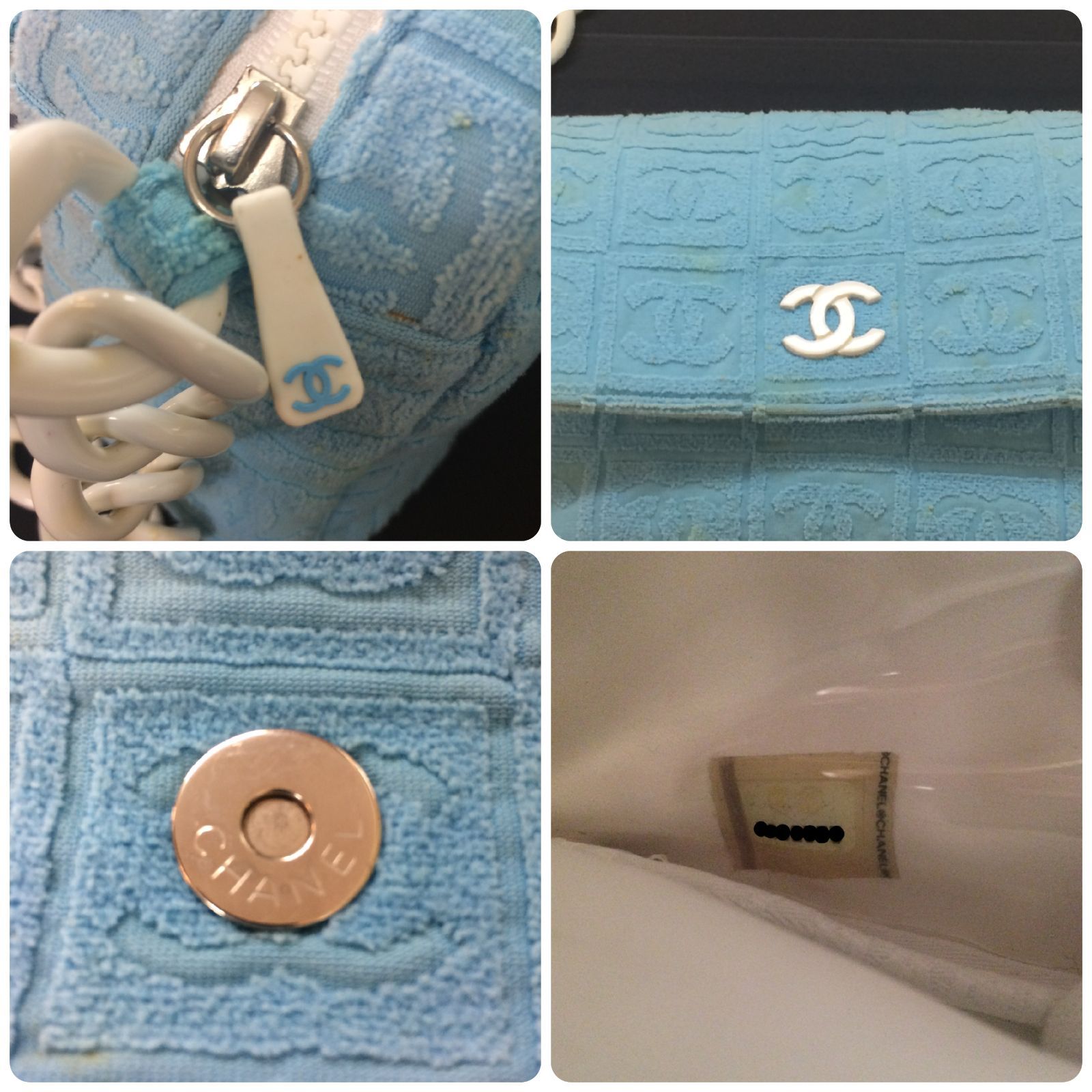 CHANEL シャネル ココマーク マトラッセ プラチェーン パイル