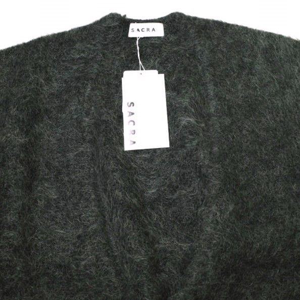 SACRA - SACRA サクラ 23AW アルパカモヘヤブレンド Vネックニット 123533081 38 CHARCOAL セーター  プルオーバー トップス【新古品】【中古】【SACRA】の通販 by USED SELECT SHOP LOOP ラクマ店｜サクラならラクマ