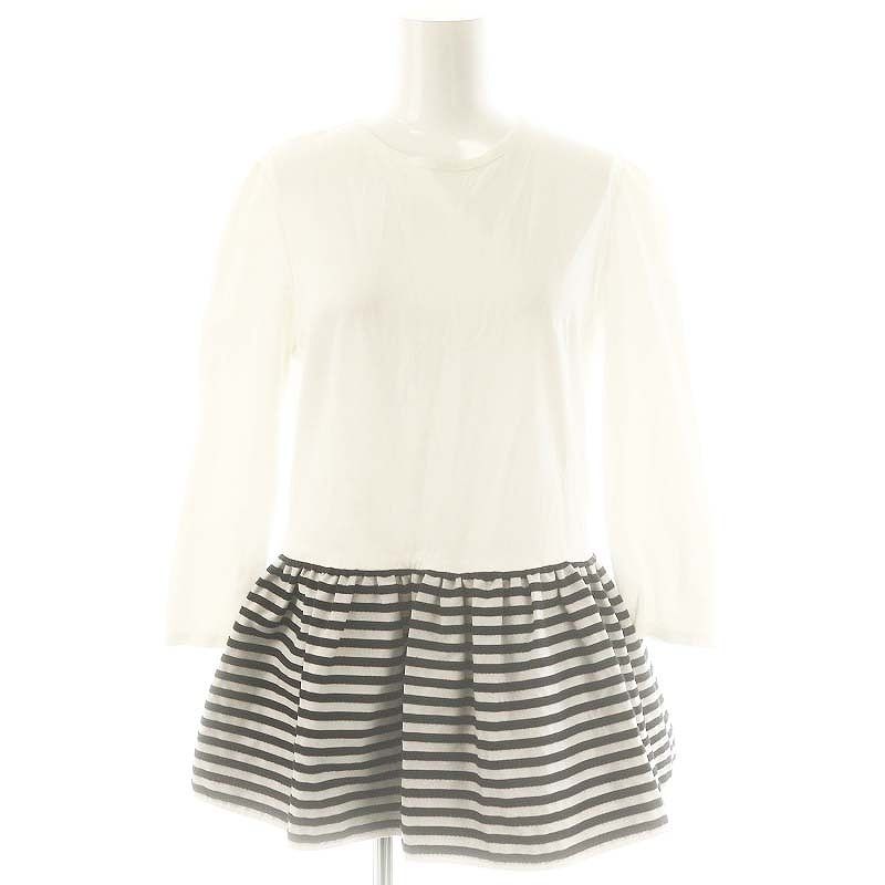 ボーダーズアットバルコニー BORDERS at BALCONY PEPLUM LONG