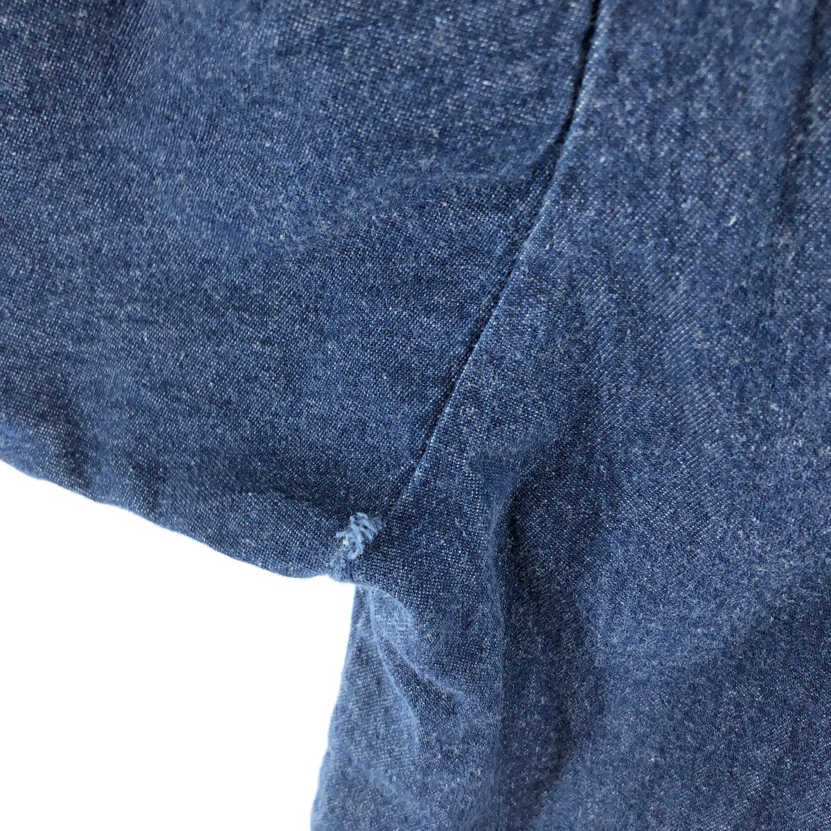 古着 レッドキャップ Red kap バットダイ 長袖 デニムシャツ メンズL 