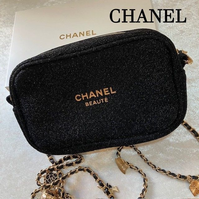 新品✨ CHANEL NOVELTY ショルダーストラップ付きポーチ限定非売品 楽天市場】CHANEL NOVELTY シャネル ロゴ入化粧ポーチ Dカン CC