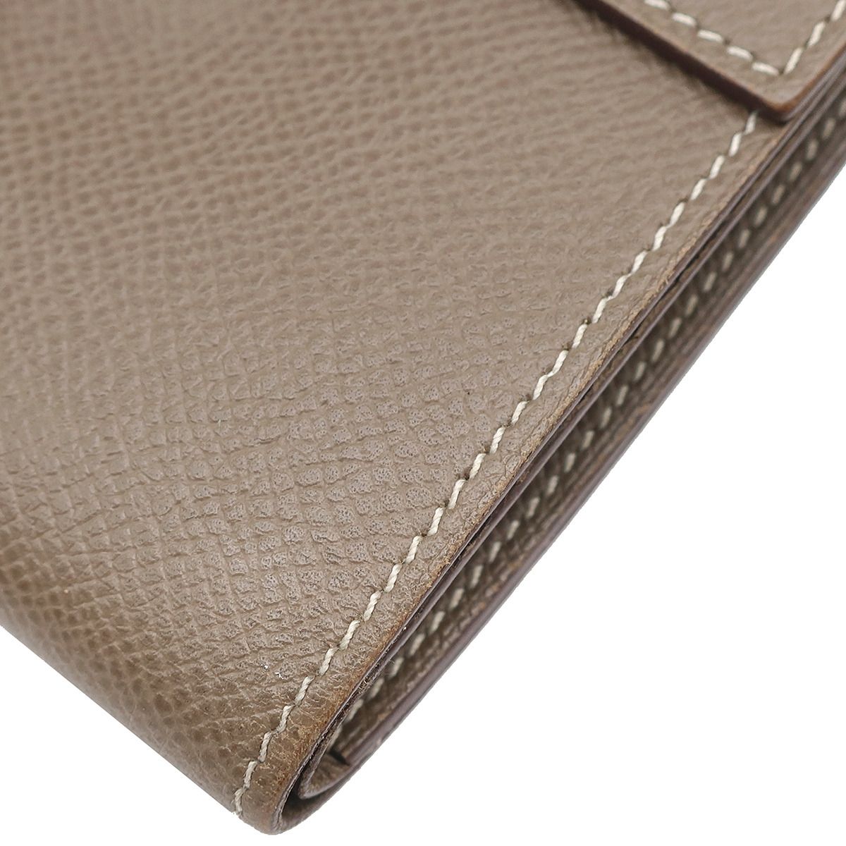 エルメス HERMES 三つ折り財布 クリック12 ヴォーエプソン エトゥープ  