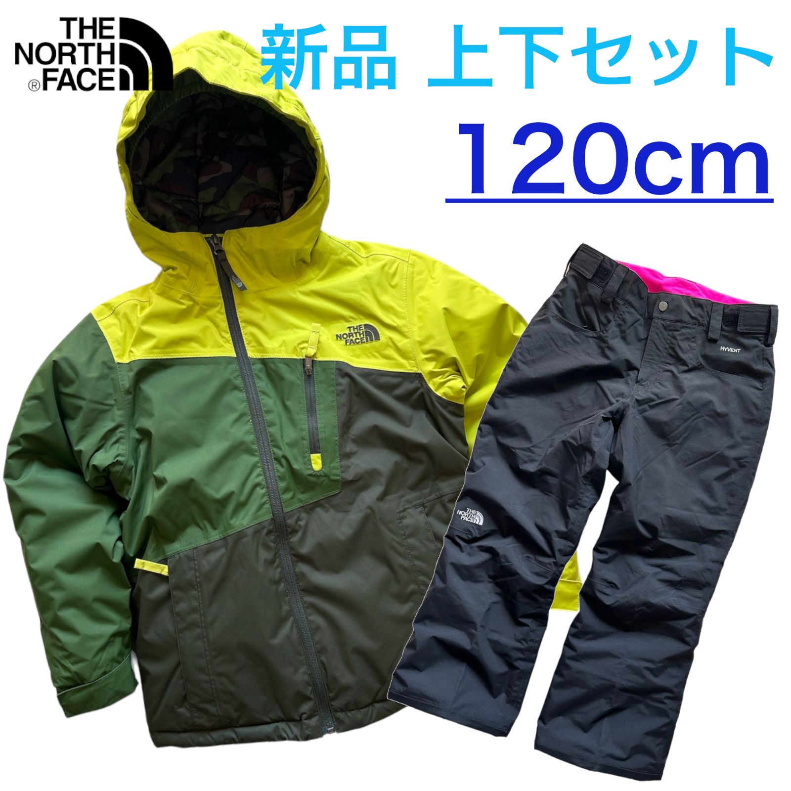 新品】☆ノースフェイス スキーウェア スノボ ウェア ジャケット ＆ パンツ セット キッズ 120 The North Face 上下セット -  メルカリ