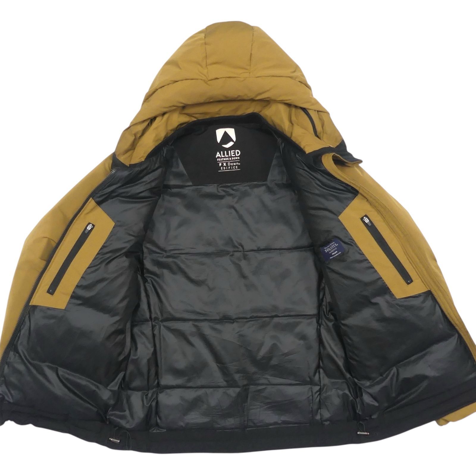 EDIFICE ジャケット キャメル 44サイズ EDIFICE 革ジャン ライダース