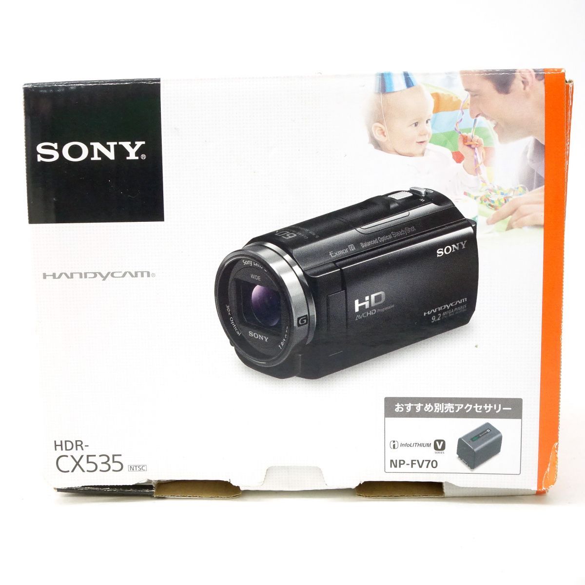 SONY ソニー HDR-CX535 HandyCam デジタルHDビデオカメラレコーダー ブラック ※中古 - メルカリ