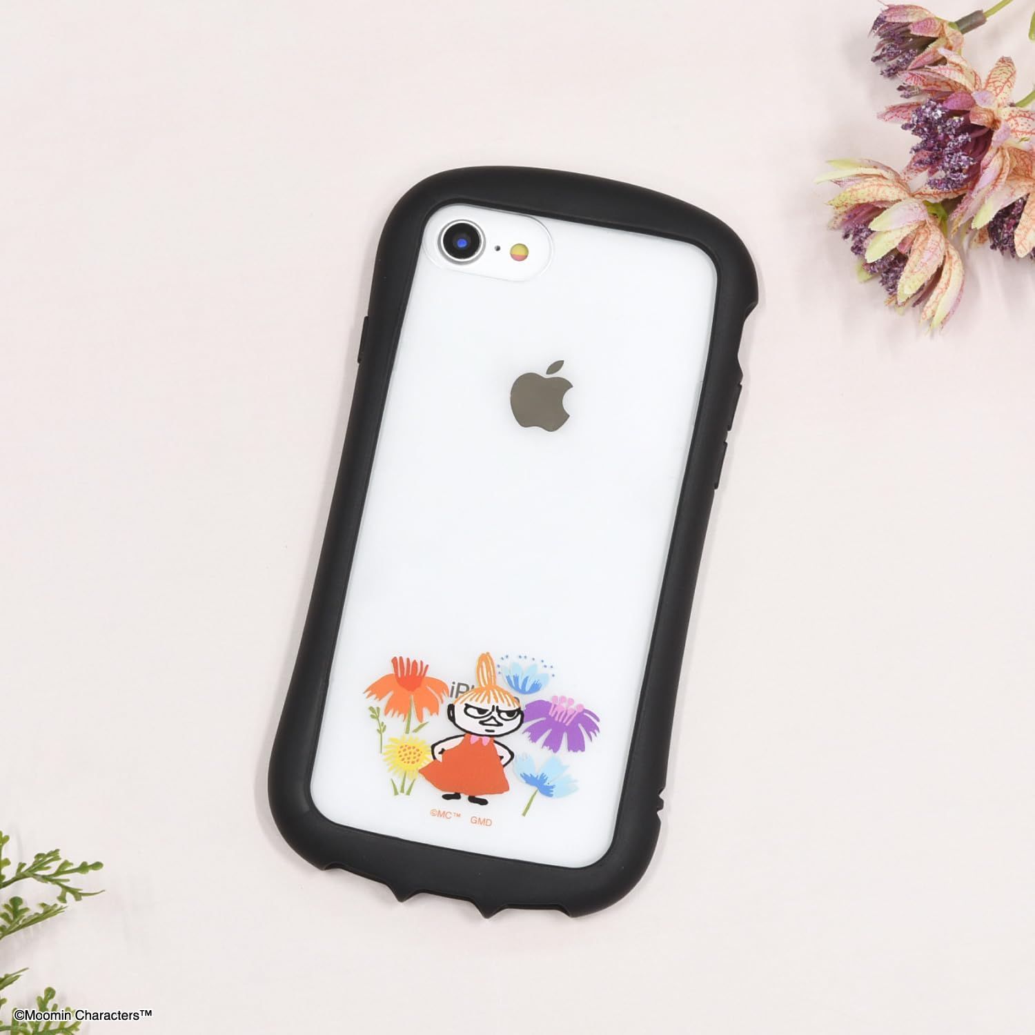 新品 グルマンディーズ ムーミン【リトルミイフェア】 iPhone SE (第3世代/第2世代) / 8 / 7 / 6s / 6 (4.7インチ) 対応 ハイブリッドクリアケース リトルミイ MMN-192A