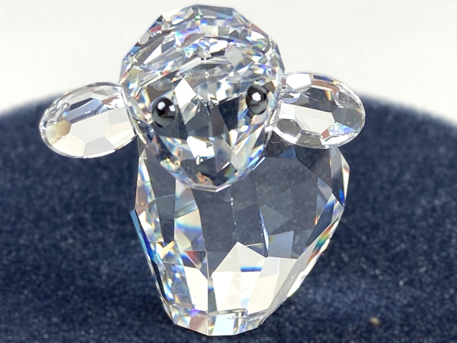 美品 スワロフスキー SWAROVSKI クリスタル 置物 Y2B ラブロッツ 