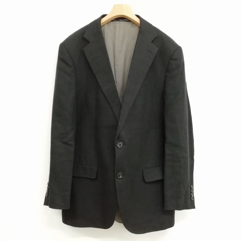 GIANFRANCO FERRE メンズテーラードジャケット　シルクリネン ジャンフランコフェレ GIANFRANCO FERRE リネン シングル 2B