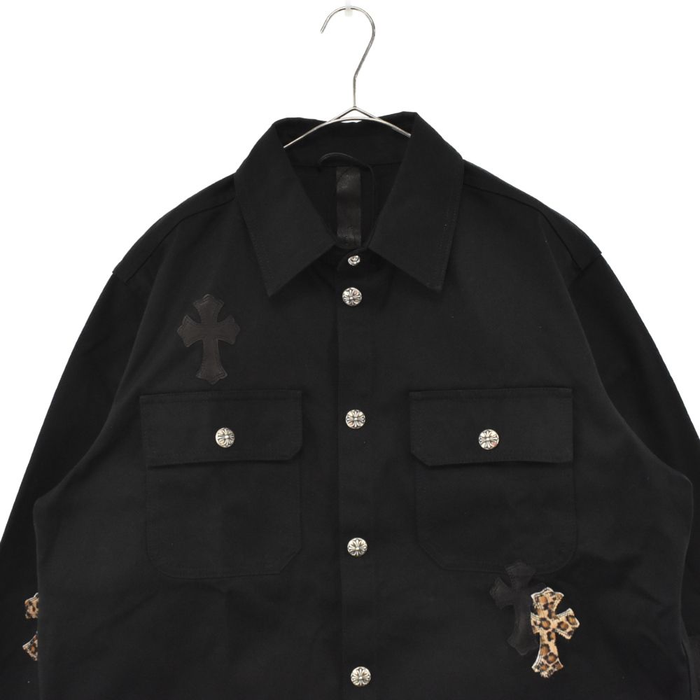 CHROME HEARTS (クロムハーツ) WORKDOG クロスパッチ付きワークドッグデニムジャケット ブラック - メルカリ