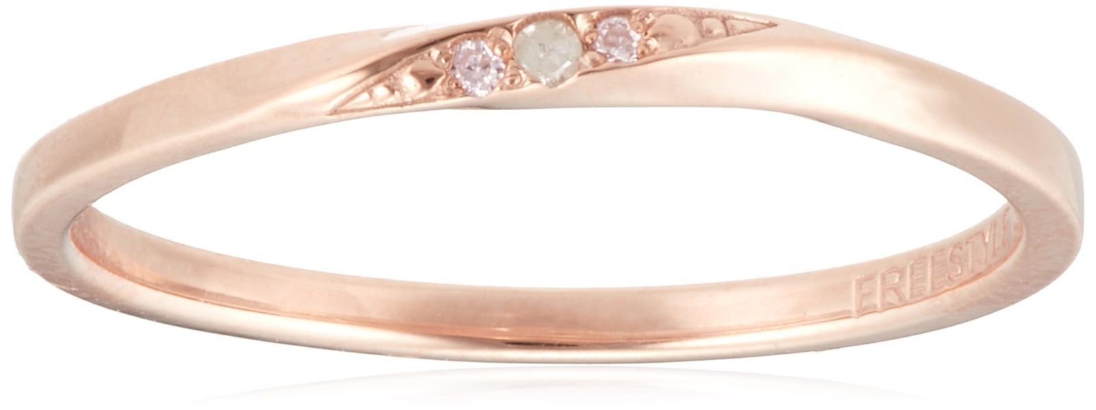 新着商品 STYLE ダイヤモンド-ピンクジルコニア シルバーリング フリースタイル ピンクゴールドコーティング FSR921-PG 日本サイズ5号