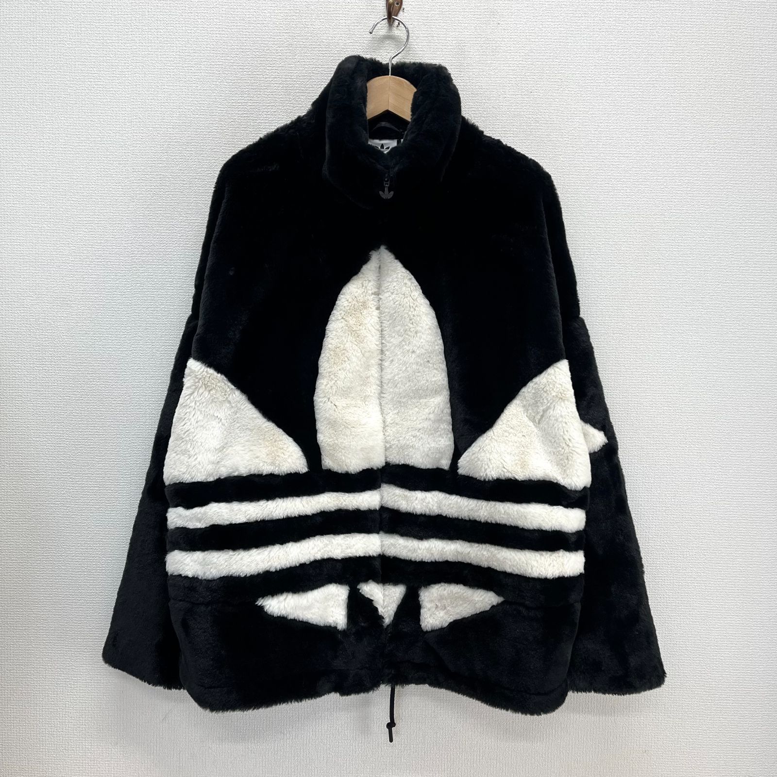 adidas アディダス HC0323 22FW Fur Jacket エコファージャケット ボア ブルゾン トレフォイル XO 10129124