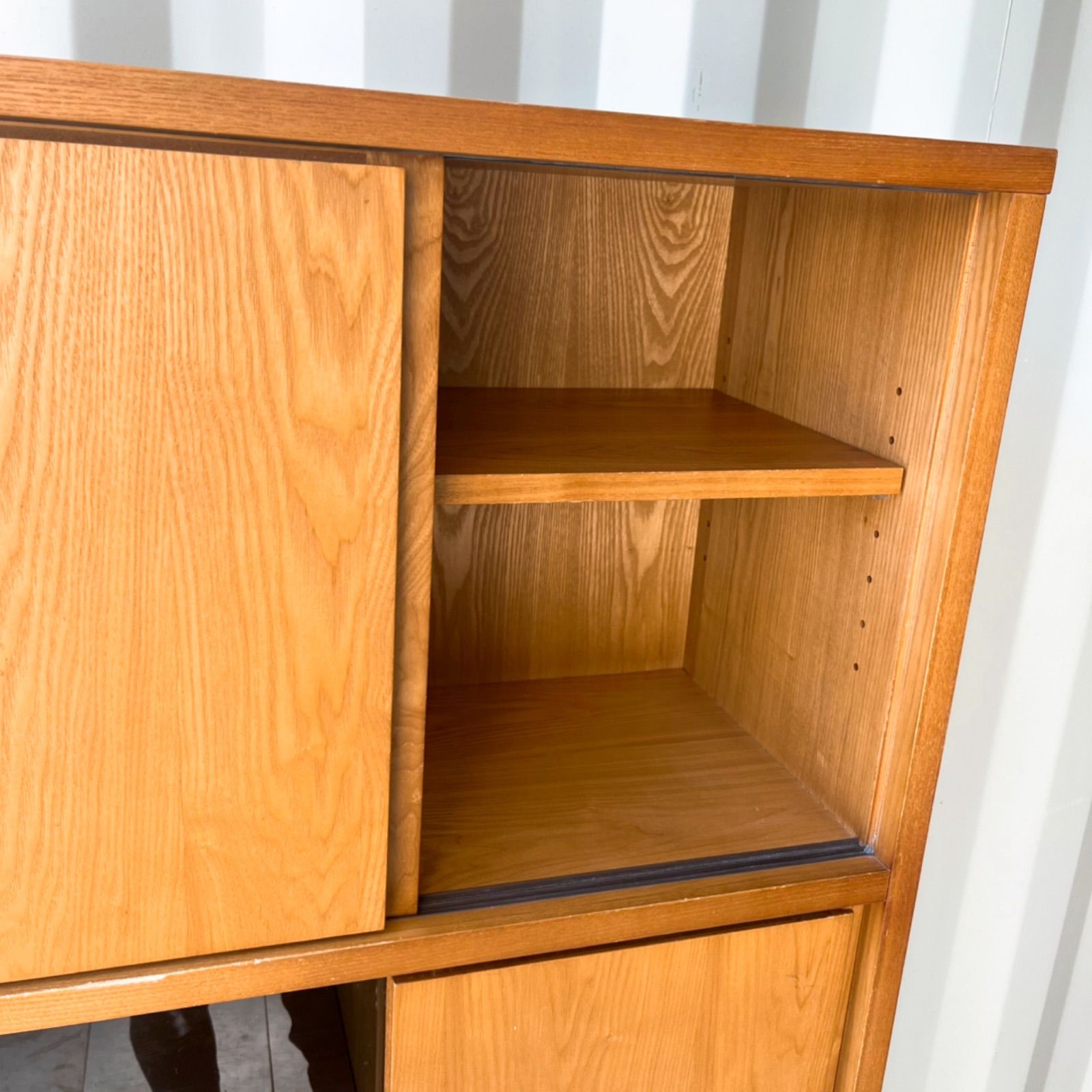 取付無料！フランフラン アコルド タモ材ブックシェルフ ブラック