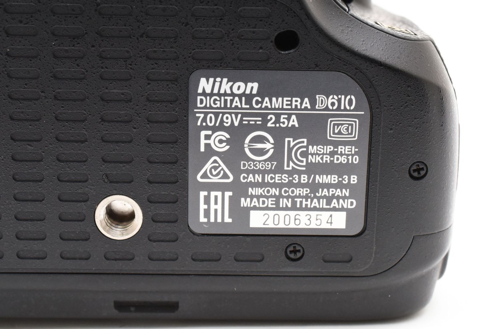 シャッター回数1,444回！】 Nikon ニコン D610 ボディ #2350454A