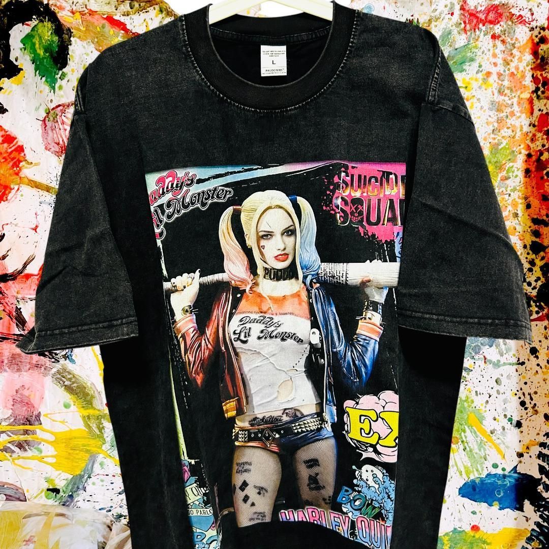 ハーレークイーン ケミカルウォッシュ リプリント Tシャツ 半袖 メンズ 