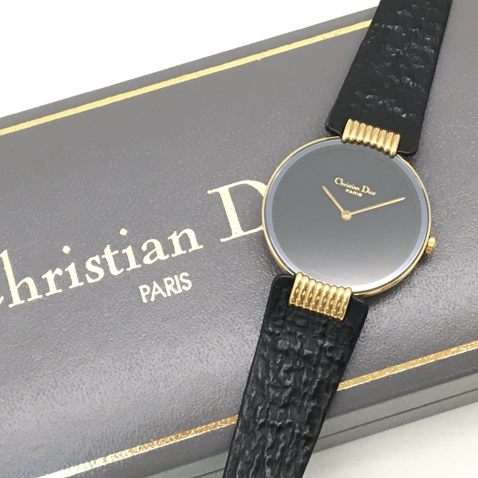 クオーツ稼働☆ChristianDior クリスチャンディオール バギラ クオーツ ...