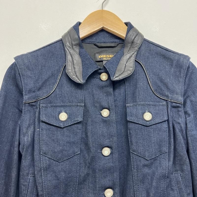 Diesel ハーフコート Y2K sullen DIESEL ディーゼル M-Clarksville チューブトップ ロゴ プレート