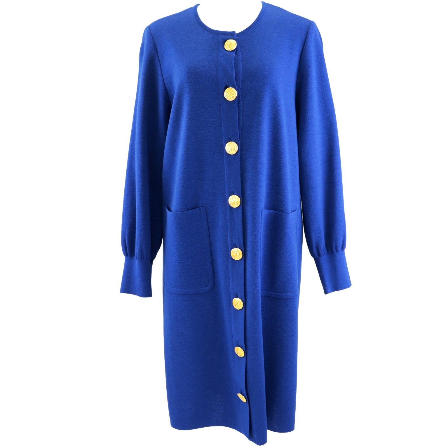 イブサンローラン ノーカラーワンピース ビンテージ Yves saint Laurent ワンピース ノーカラー ヴィンテージ 希少