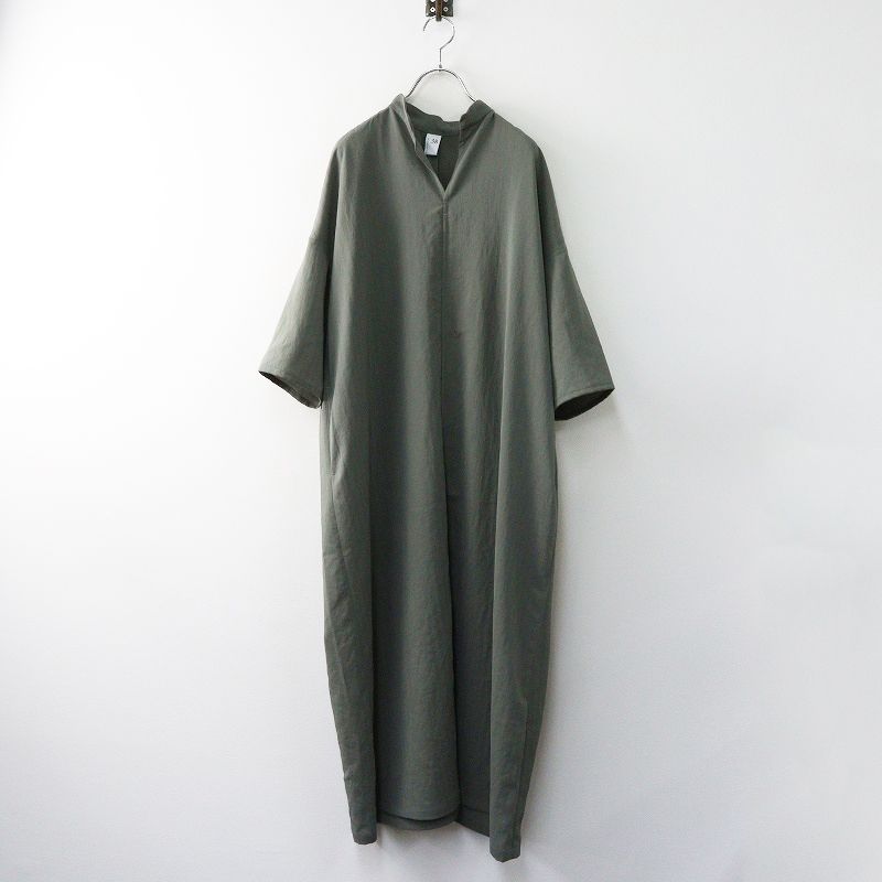 ノーコントロールエアー NO CONTROL AIR NC0303OP NBHKOP ポリエステルヘリンボーンロングワンピース 38 グレー 2400014499063