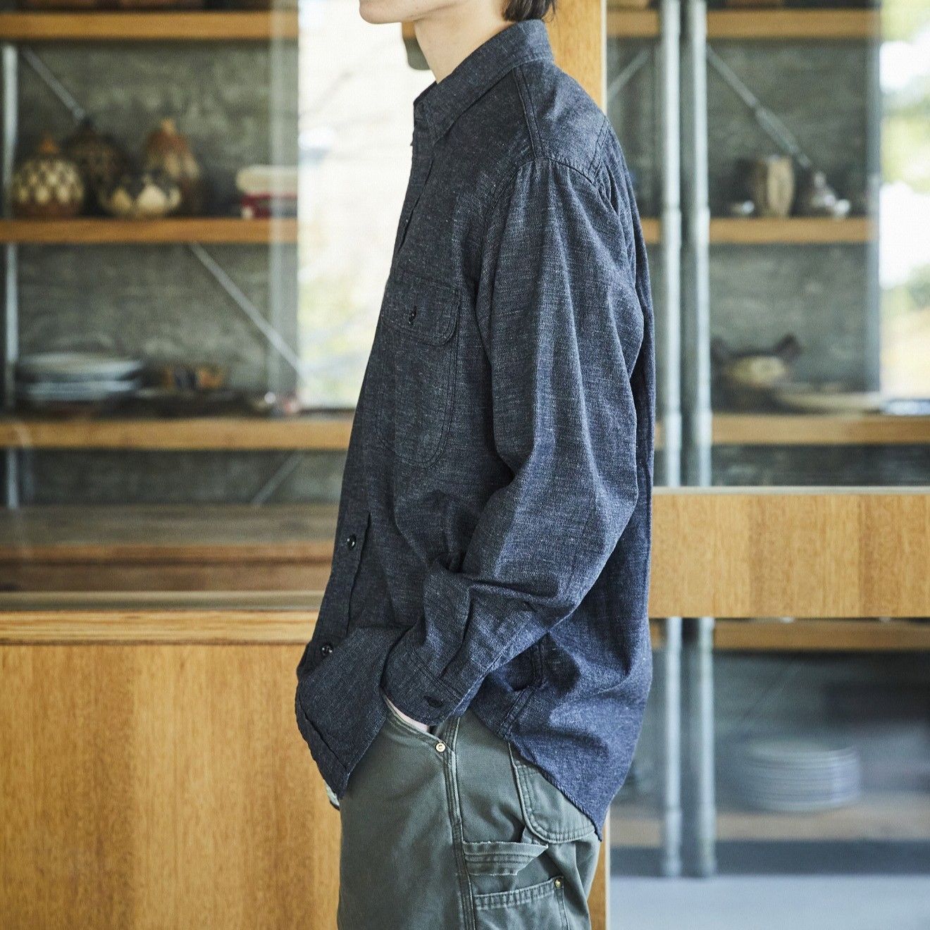 orSlow シャンブレーシャツ　XL orSlow オアスロウ シャンブレーシャツ 01-8070 84.シャンブレー