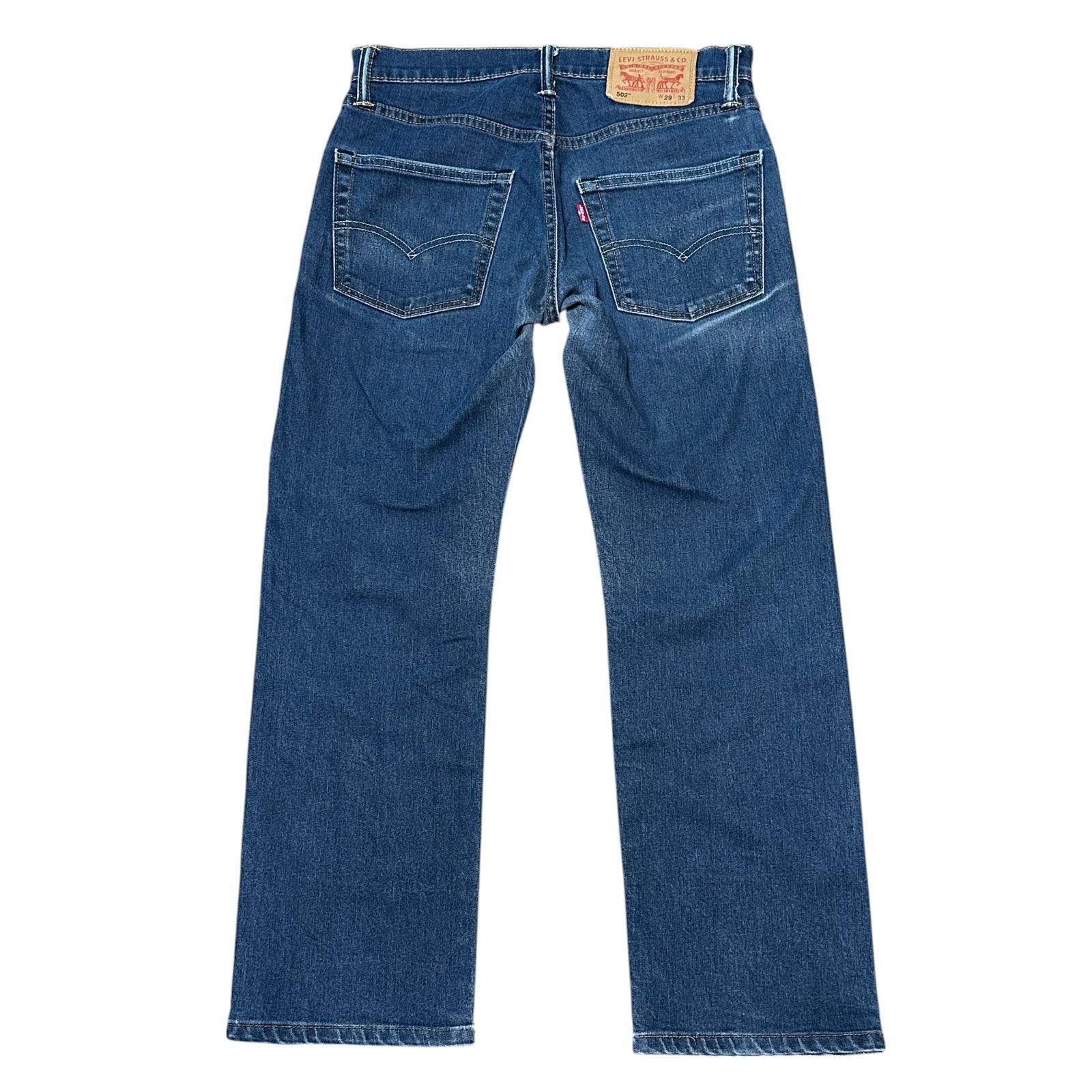 Levi's ストレートデニム インディゴ LEVI'S 502 ストレッチ クロップド ストレートデニム インディゴ
