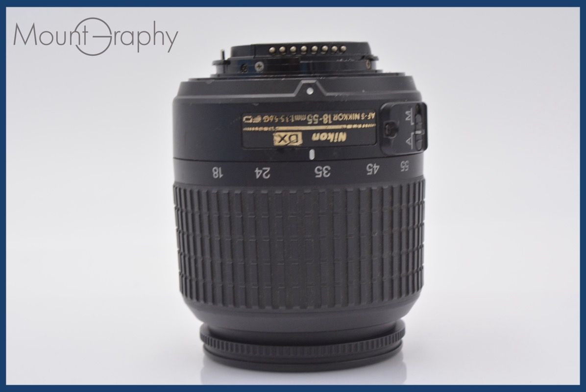 ニコン Nikon AF-S NIKKOR 18-55mm F3.5-5.6 G ED DX 前後キャップ-レンズフィルター付 完動 同梱可 am310