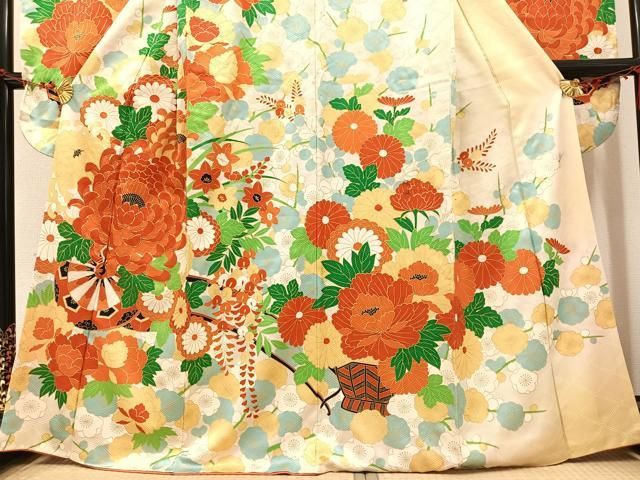 503z5.509y19.小物.406v46☆振袖 身幅広め 金駒刺繍 金彩 振袖 豪華