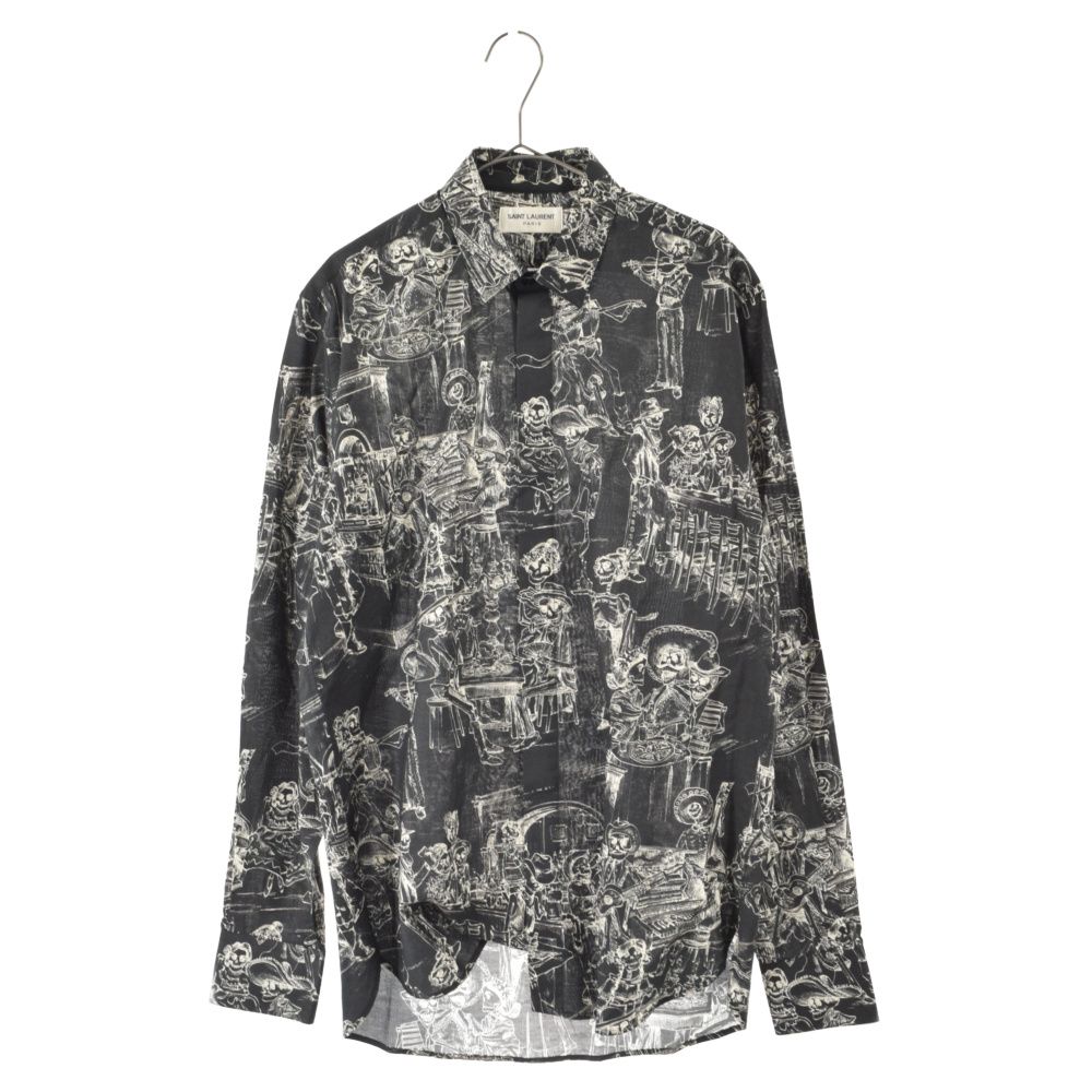 SAINT LAURENT PARIS (サンローランパリ) 18SS Skeletons Shirt 
