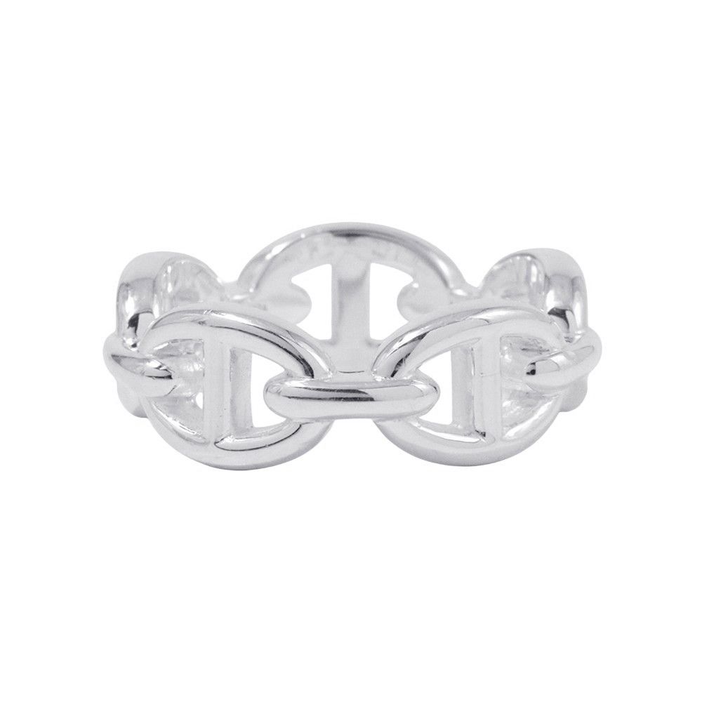 エルメス リング シェーヌダンクル アンシェネPM Enchainee SV925シルバー リングサイズ54 HERMES ジュエリー