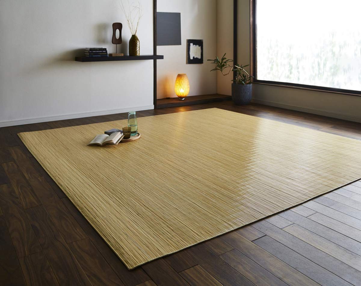 【新着商品】#5206380 自然素材 クール 冷たい ひんやり 約200×250cm ジャワ カーペット ラグ 籐 イケヒコ