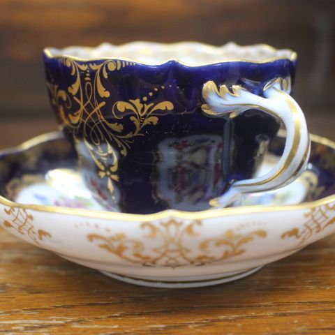 極美品 マイセン Meissen カップ＆ソーサー アンティーク もとっ キズ無