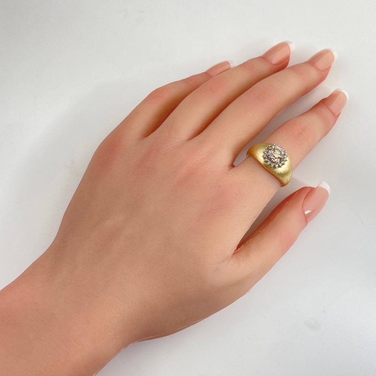 GSTV メレダイヤ デザインリング YG イエローゴールド 指輪 リング 14  