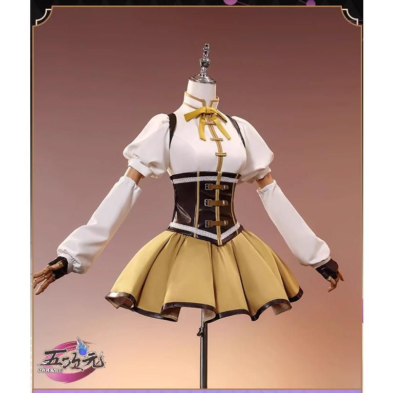 三分妄想 魔法少女まどか マギカ 巴マミ コスプレ衣装 ウィッグ 靴 追加可 LNAILSPERTH_COM