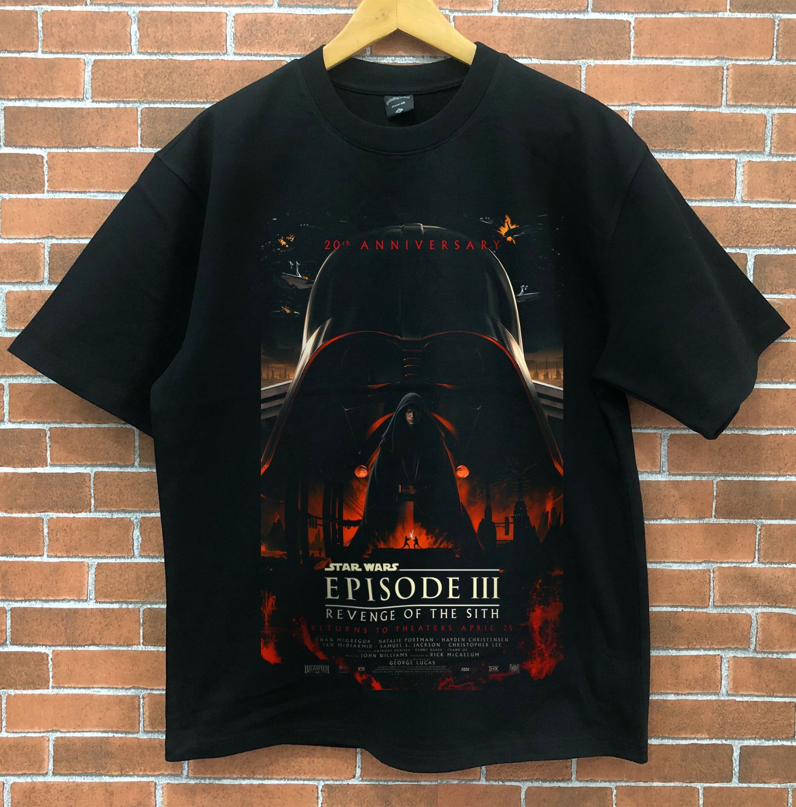 ヴィンテージ　スターウォーズEP3 アナキン　ダースベイダー　古着　Tシャツ　黒 Star Wars エピソード3 Tシャツ ダース・ベイダー