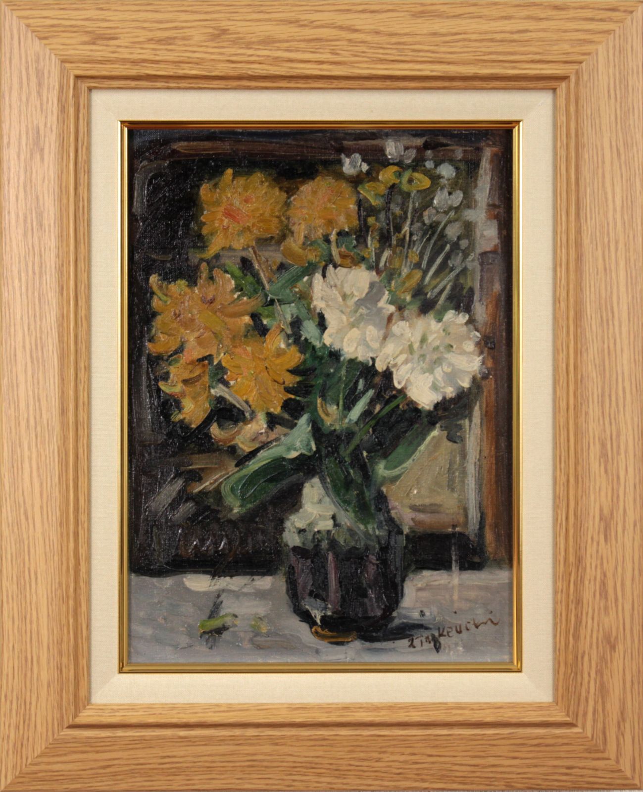 渡部ひでき 「薔薇」 油絵・油彩画 絵画 - 北海道画廊（渡部
