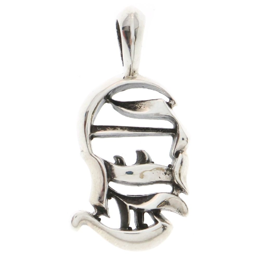 CHROME HEARTS クロムハーツ CH バーティカルロゴ チャーム ネックレストップ シルバー