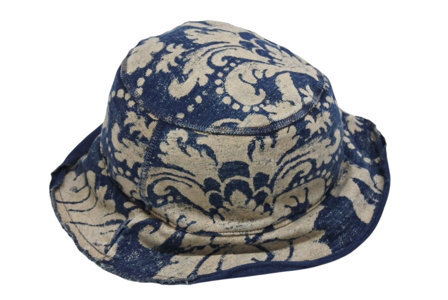 KAPITAL キャピタル 天竺 ダマスク 抜染プリント バケットハット 帽子 EK-1402XH インディゴ ONE SIZE 4b007066