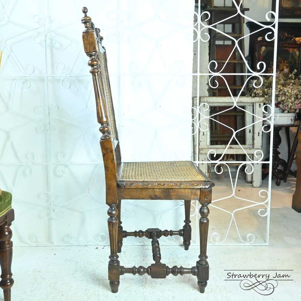 L3705-211 英国アンティーク ケインバックチェア ヴィクトリアン ラタン L3705-211 英国アンティーク ケインバックチェア ヴィクトリアン ラタン