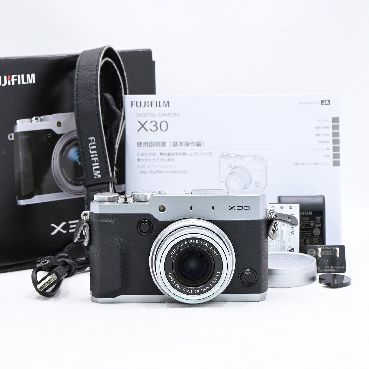 FUJIFILM フジフイルム X30 シルバー コンパクトデジタルカメラ