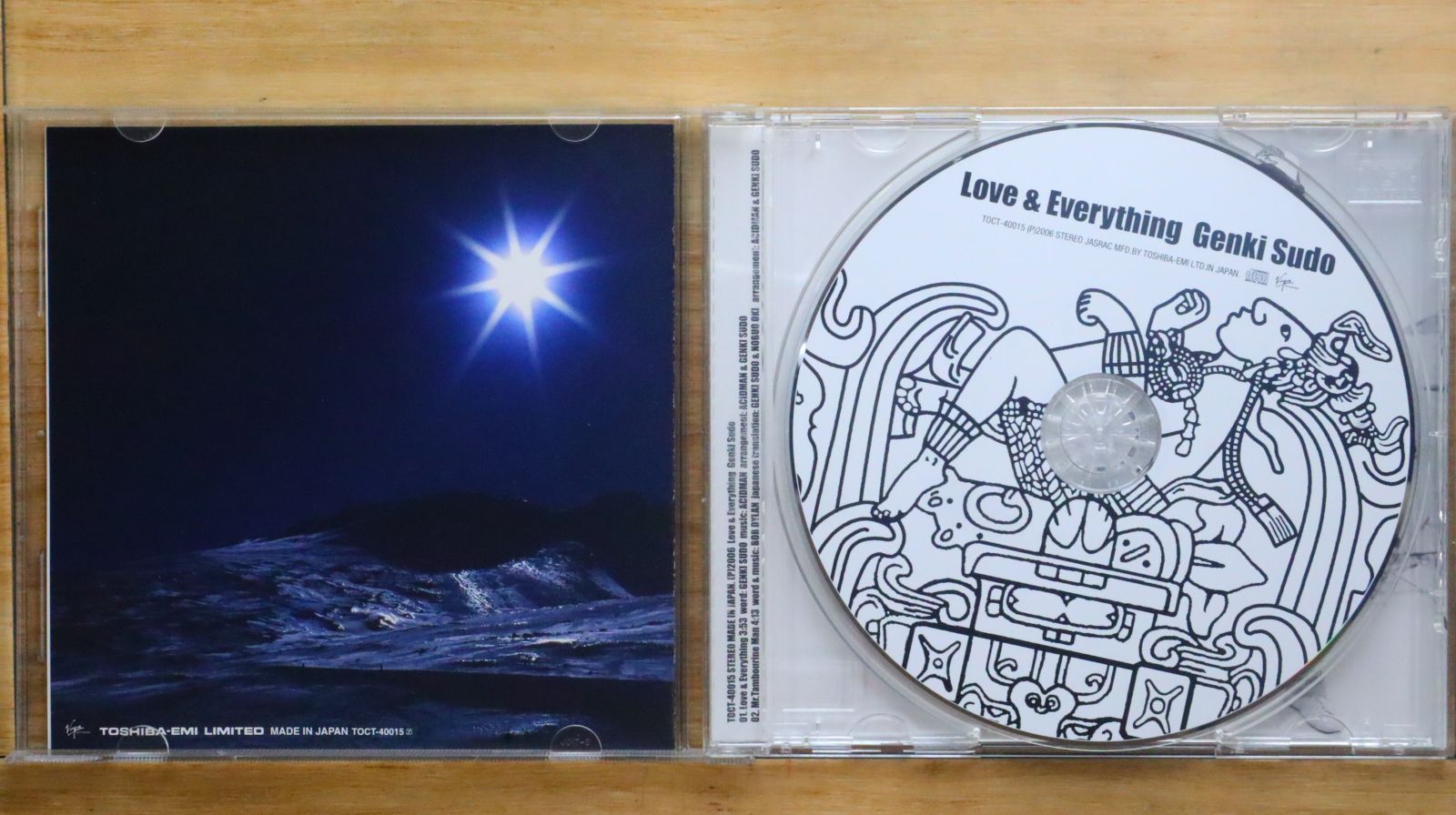 邦楽 Love&Everything 国内盤CD☆須藤元気/Genki Sudo□ Love&Everything 【TOCT40015