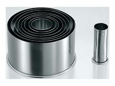 18-8ホワイトサム パテ抜型 丸 9個セット