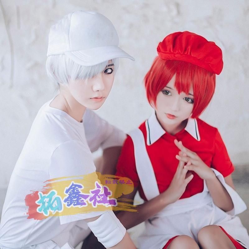 受注生産品 はたらく細胞 赤血球 せっけっきゅう コスプレ衣装 cosplay コスチューム 学園祭 はたらく細胞 COS イベント 文化祭