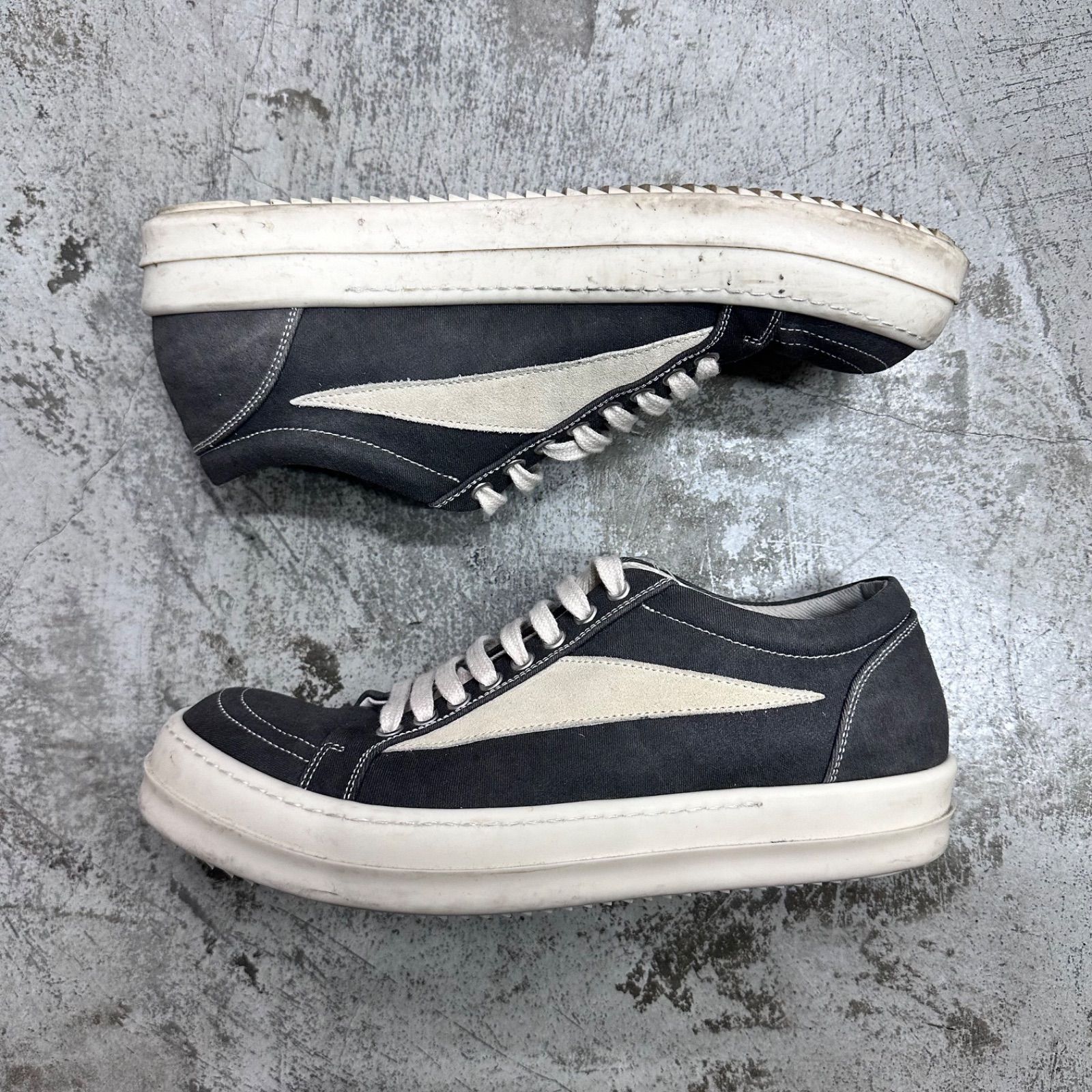 【RICK OWENS】グレー Hollywood Vintage Sneaks スニーカー RICK OWENS - SHOES - Rick Owens