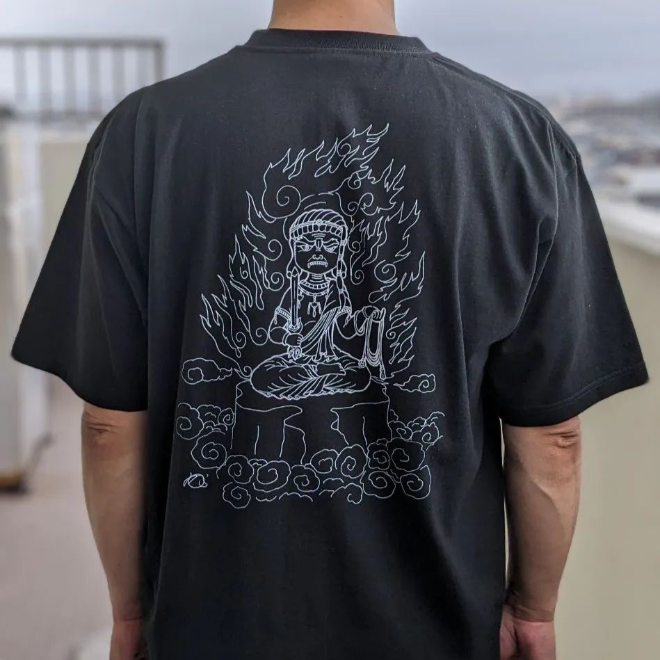 90's 総柄 シェイクスピア Tシャツ Liquid Blue モスキートヘッド Mosquitohead リキッドブルー Travis Scott 90\u0027s シェークスピア &frasl; WILDWOOD PRODUCTIONS &frasl; 総柄 S&frasl;S TEE｜Tシャツ