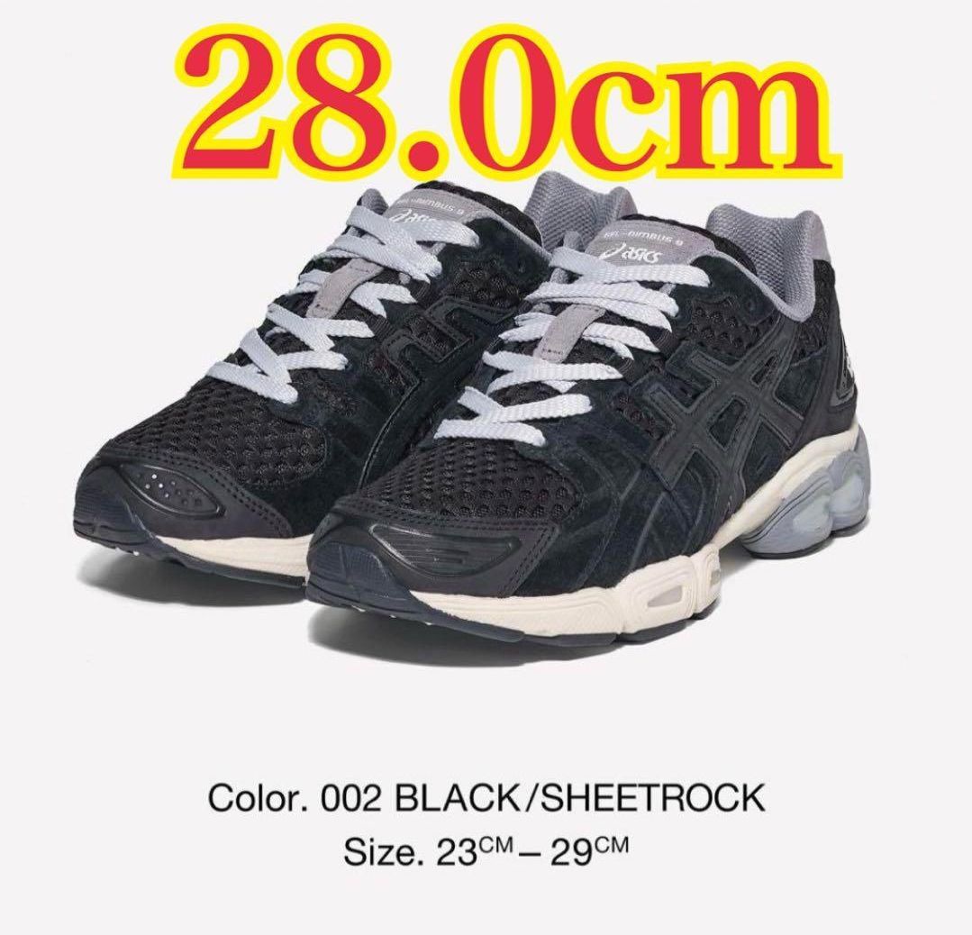 ENNOY asics GEL-NIMBUS 9 BLACK  28.0