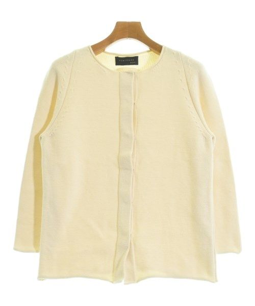 YURI PARK カーディガン -(XL位) グレーxアイボリー(ボーダー) 【古着】【中古】 YURI PARK カーディガン レディース 【古着】【中古】【送料無料