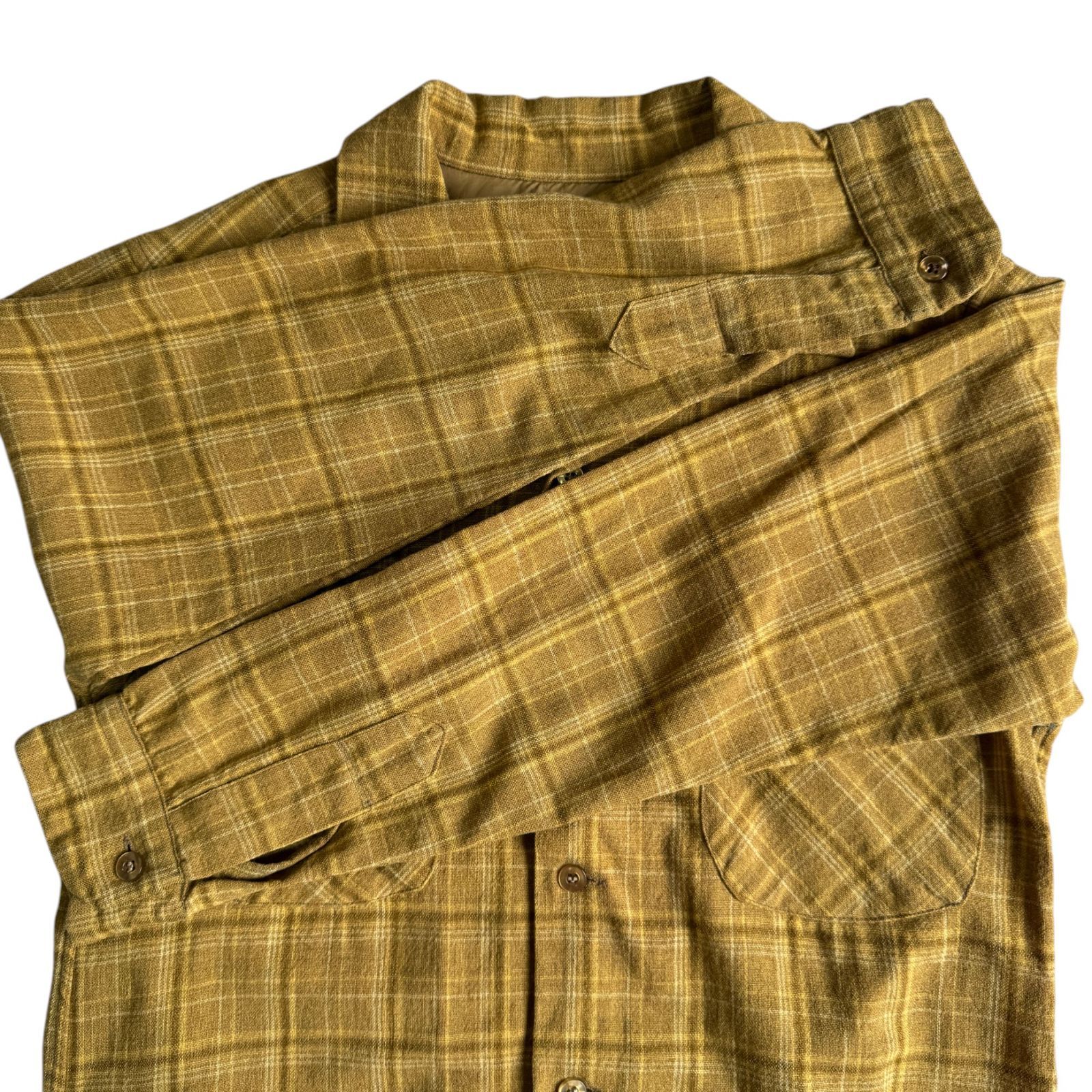 Pendleton ネルシャツ マスタードイエロー　60s Pendleton ネルシャツ マスタードイエロー 60s 60s pendleton ペン