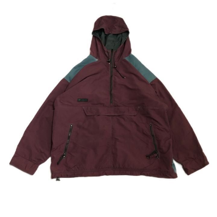 コロンビア 古着 アノラック ナイロン オーバーサイズ えんじ XL