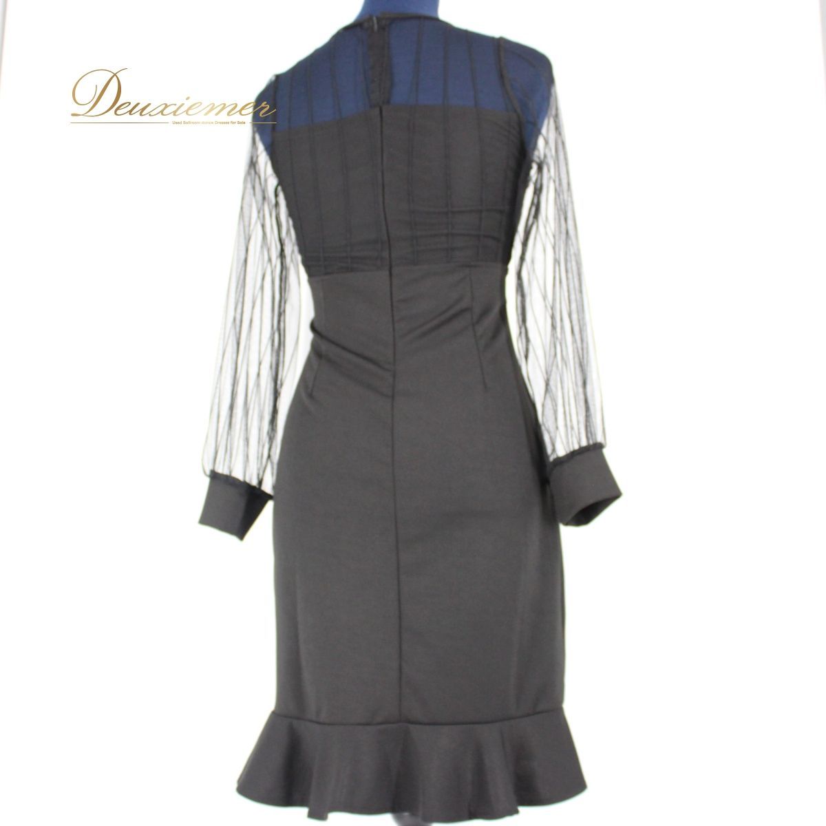 社交ダンスドレス M157 ブラック Sサイズ