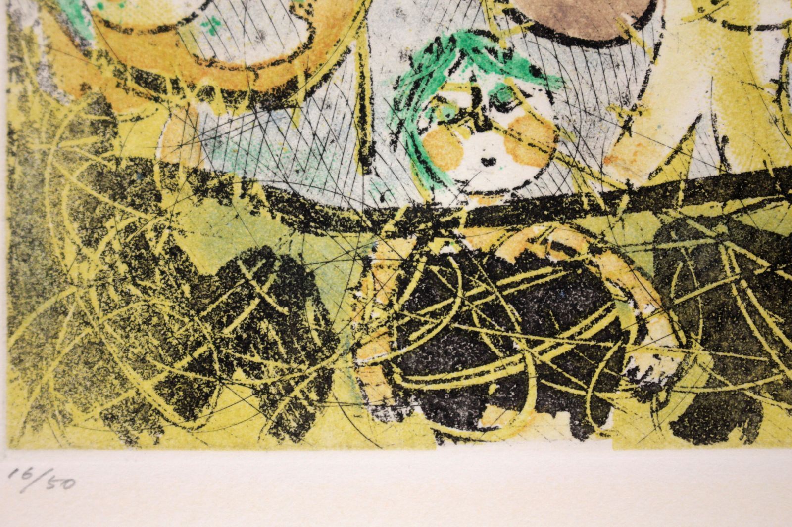 渋谷栄一 銅版画『白い鳥』【真作保証】 絵画 渋谷栄一 『白い鳥』 銅版画 - 北海道画廊