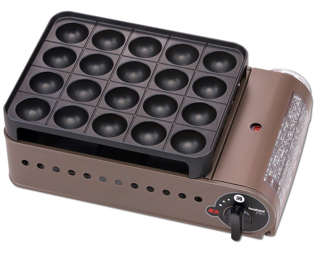 Iwatani カセットガスたこ焼器 スーパー炎たこ えんたこ ブロン